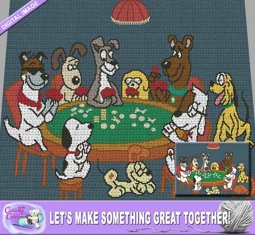 Poker Dogs Crochet Pattern