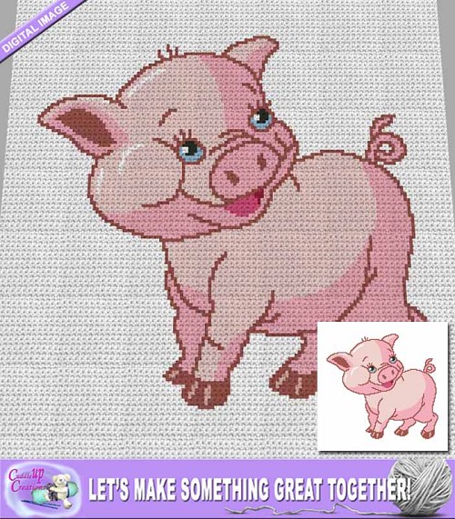 Happy Little Pig Crochet Pattern