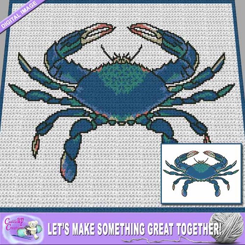 Blue Crab Crochet Pattern
