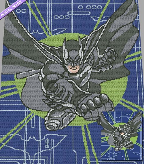 Batman Punch Crochet Pattern