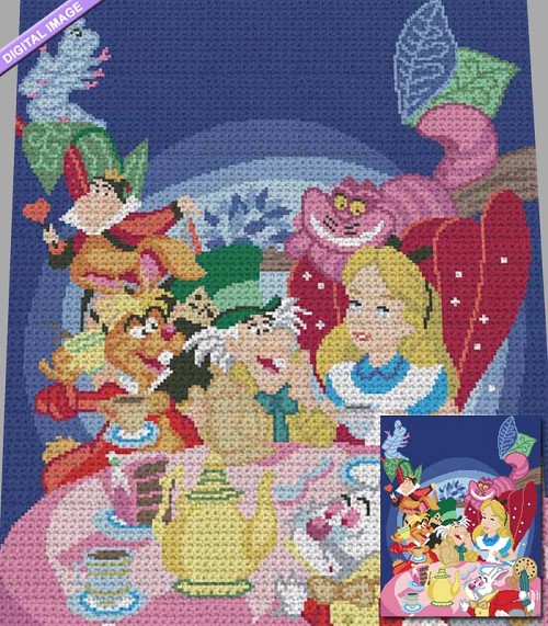 Alice's Tea Party Crochet Pattern