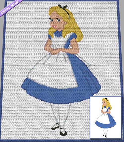 I'm Alice in Wonderland Crochet Pattern