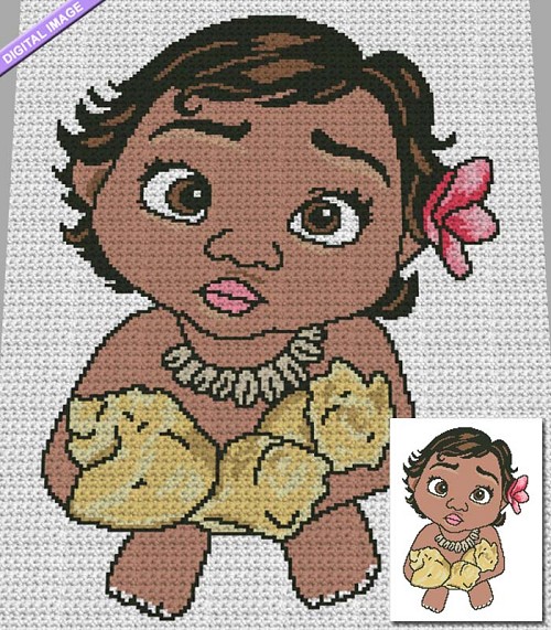 Baby Moana Shells Crochet Pattern