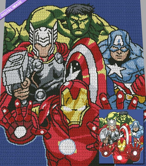 The Avengers Group Crochet Pattern