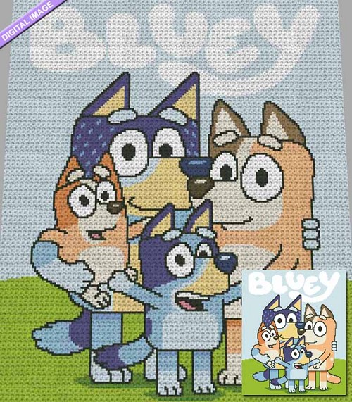 Bluey Family Crochet Pattern