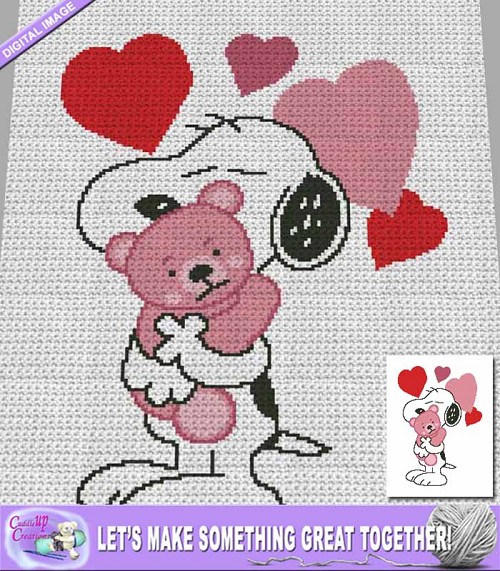 Snoopy's Teddy Bear Crochet Pattern