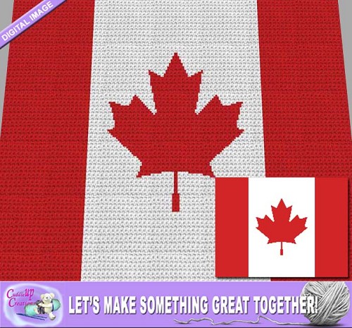 Canada Flag Crochet Pattern