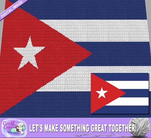 Cuban Flag Crochet Pattern