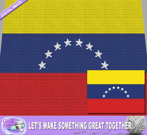 Venezuela Flag Crochet Pattern