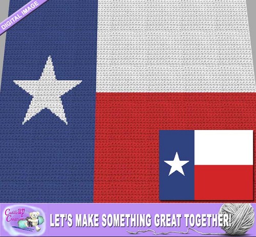 Texas State Flag Crochet Pattern