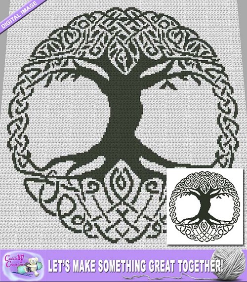 Celtic Tree Crochet Pattern