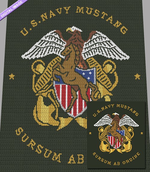 US Navy Mustang Crochet Pattern