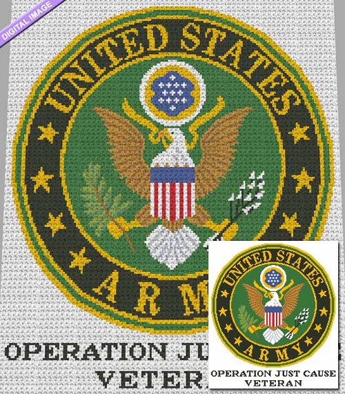 US Army - Operation Just Cause Crochet Pattern
