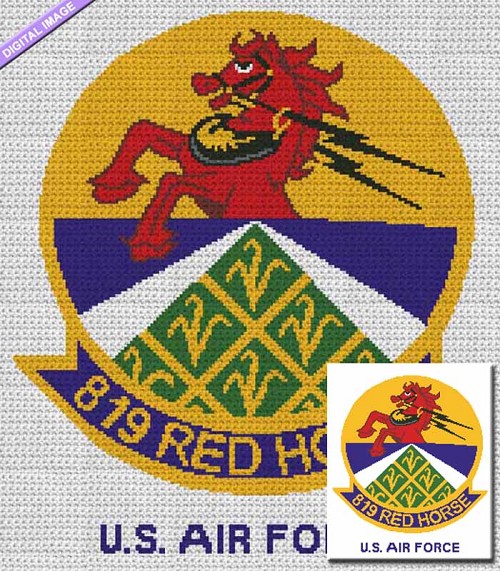 819 Red Horse Crochet Pattern