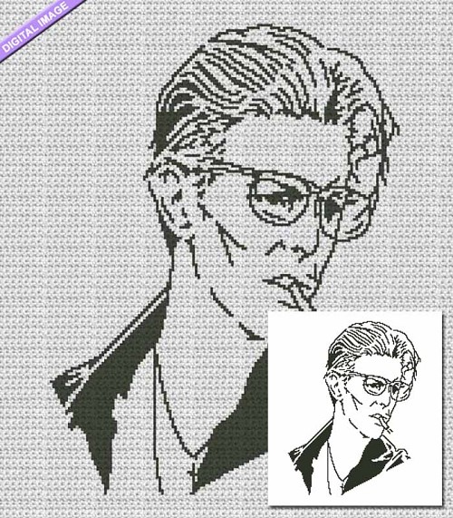 Bowie Portrait Crochet Pattern