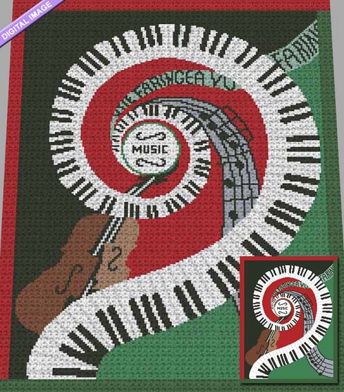 Music Is My Life Crochet Pattern