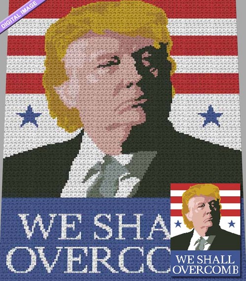 Trump Overcomb Crochet Pattern