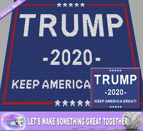 Trump 2020 Crochet Pattern