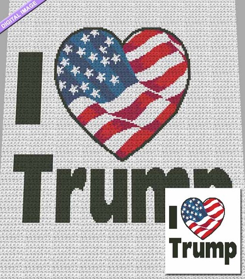 I Love Trump Crochet Pattern