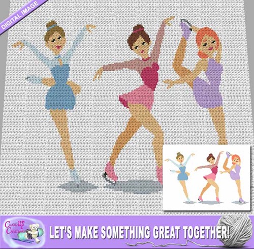 Ice Skaters Crochet Pattern