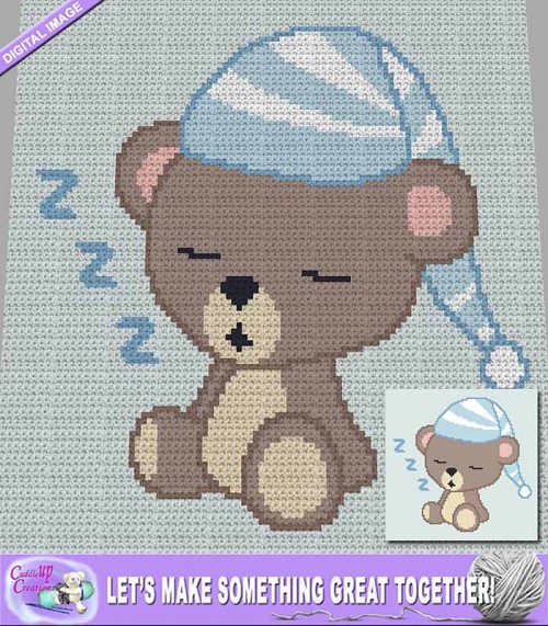 Sleepy Bear Crochet Pattern