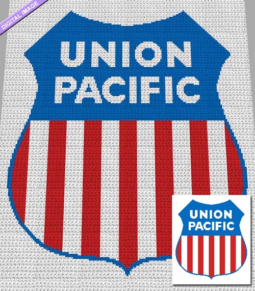Union Pacific Railroad Logo Crochet Pattern