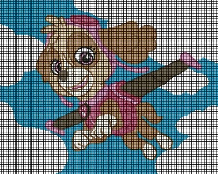 Paw Patrol - Skye Flys Crochet Pattern