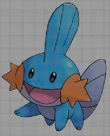 Mudkip That's Me Crochet Pattern