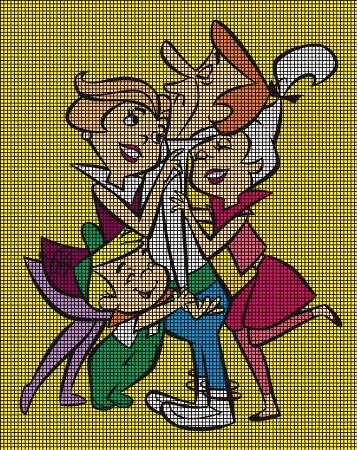 The Jetsons Family Hug Crochet Pattern