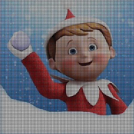 Elf Throws A Snowball Crochet Pattern